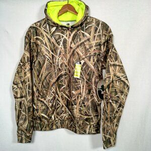 Mossy Oak Shadow Grass Blades Camo Sweatshirt Boys Youth XL Duck Hunting Hoodie